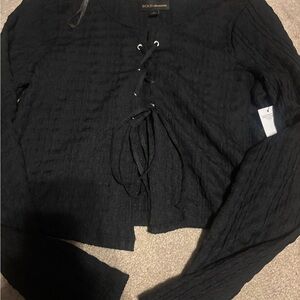 BOLD elements Black Long Sleeve Top